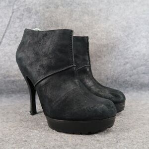 Modern Vintage Shoes Women 40 Stiletto Bootie Platform Leather Jameson Black Zip